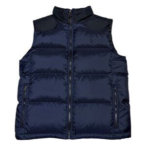 POLO RALPH LAUREN Down Fill Blue Winter Puffer Parka Vest Womens Small